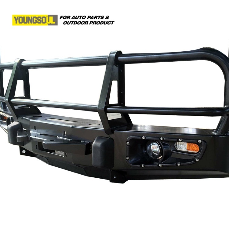 Truck Exterior Accessories Factory Directly Sale High Quality 4X4 Auto Bull Bar Steel Front Bumper for LC80