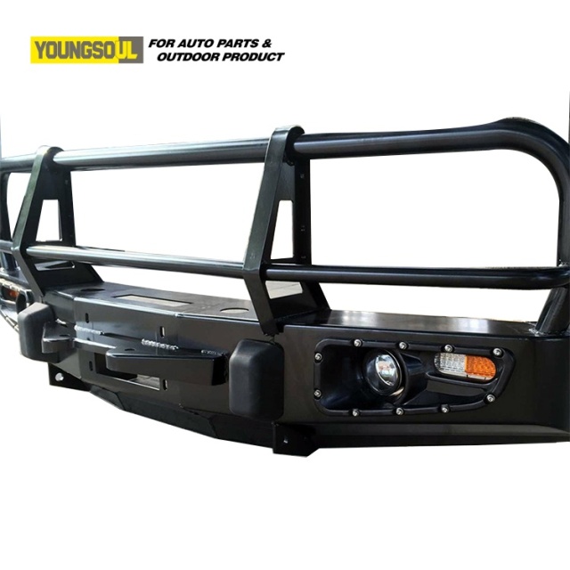 Truck Exterior Accessories Factory Directly Sale High Quality 4X4 Auto Bull Bar Steel Front Bumper for LC80
