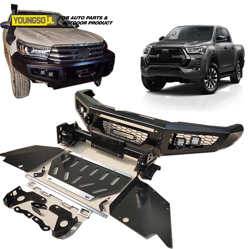 Youngsoul 4X4 Front Bumper Universal Steel Pickup Truck Front Bumper Bull Bar for Hill Revo Rocco