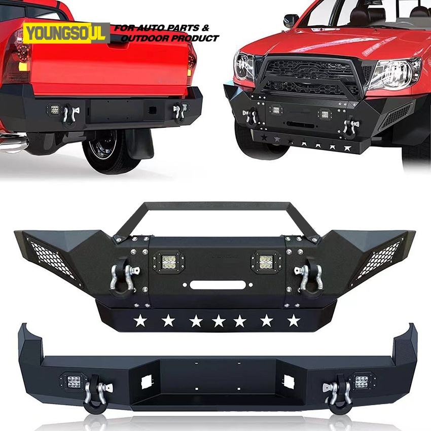 Youngsoul 4X4 Bull Bar Steel Turck Front Bumper Bull Bar Universal for Tacoma Truck Modify Accessories