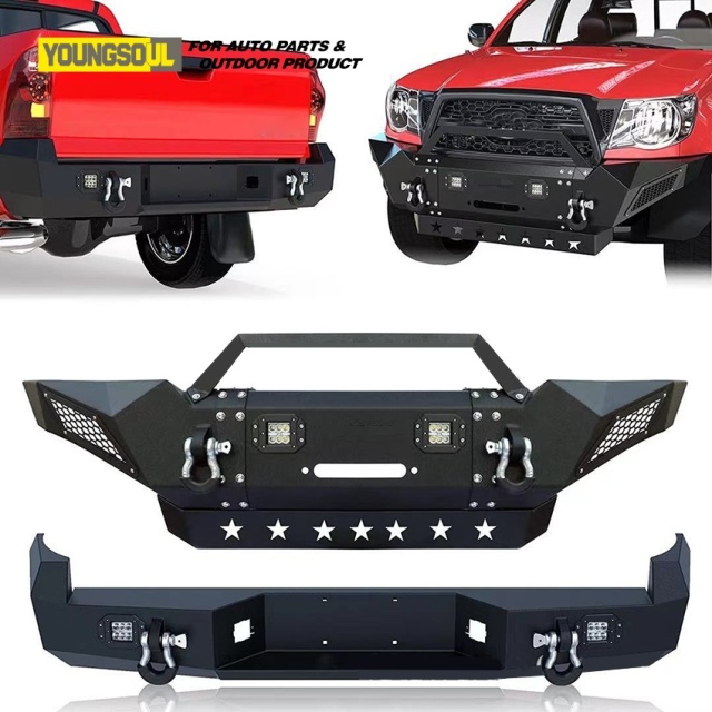 Youngsoul 4X4 Bull Bar Steel Turck Front Bumper Bull Bar Universal for Tacoma Truck Modify Accessories