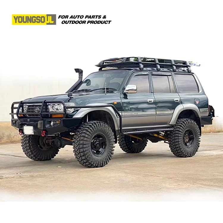 Truck Exterior Accessories Factory Directly Sale High Quality 4X4 Auto Bull Bar Steel Front Bumper for LC80