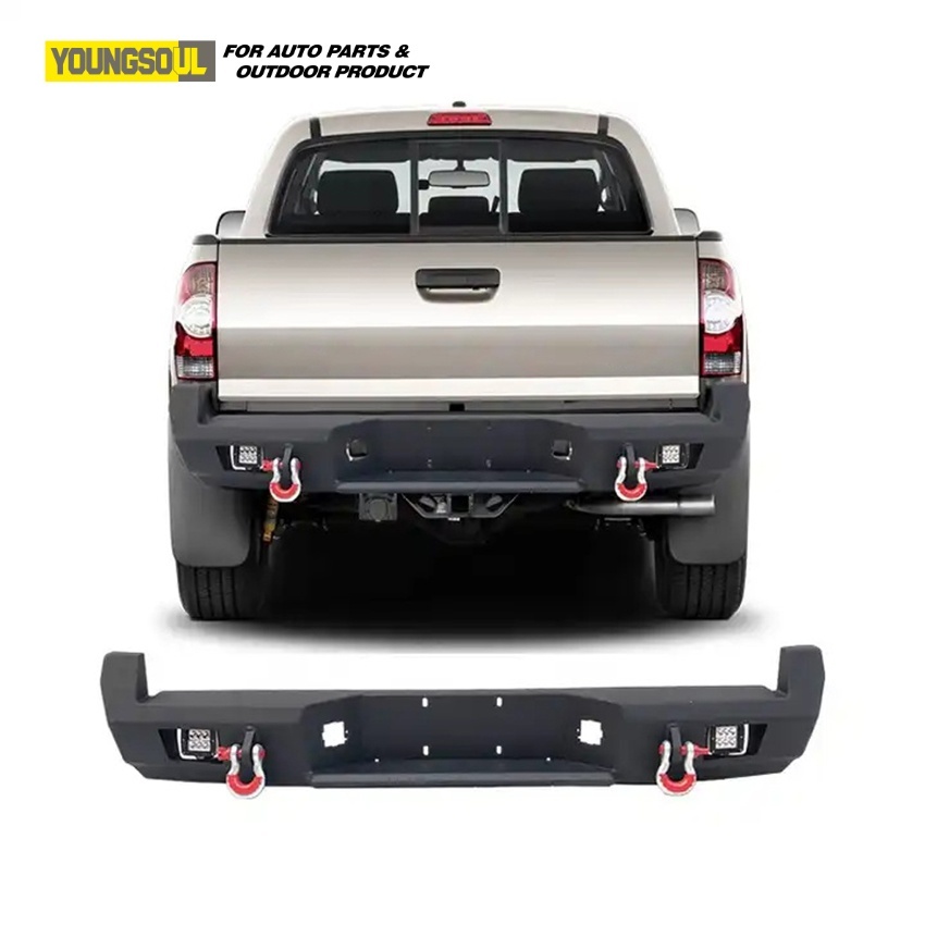 Pickup Truck Rear Bumper Bull Bar Guard Rear Bumper 4X4 Truck Bumper for Ranger F150 Hilux Revo