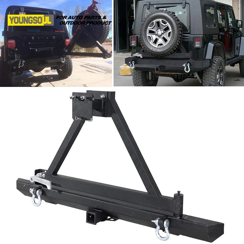 Pickup Truck Car 4X4 Accessories Rear Bumper Rear Bullbar Bull Bar for Jeep Wrangler Jk Jl