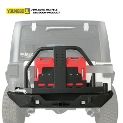 Offroad Truck Modify Accessories Rear Bumper Bull Bar with Brackets for Jeep Wrangler