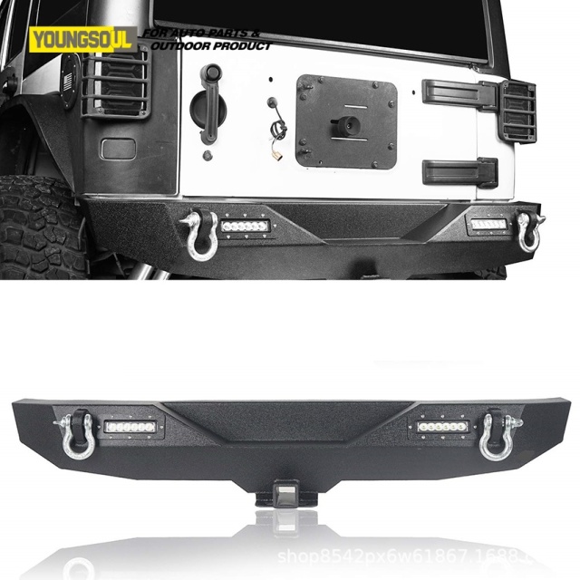 Youngsoul 4X4 Steel Rear Bumper Accessories Offroad Rear Bull Bar for Jeep Wrangler Jk Jl