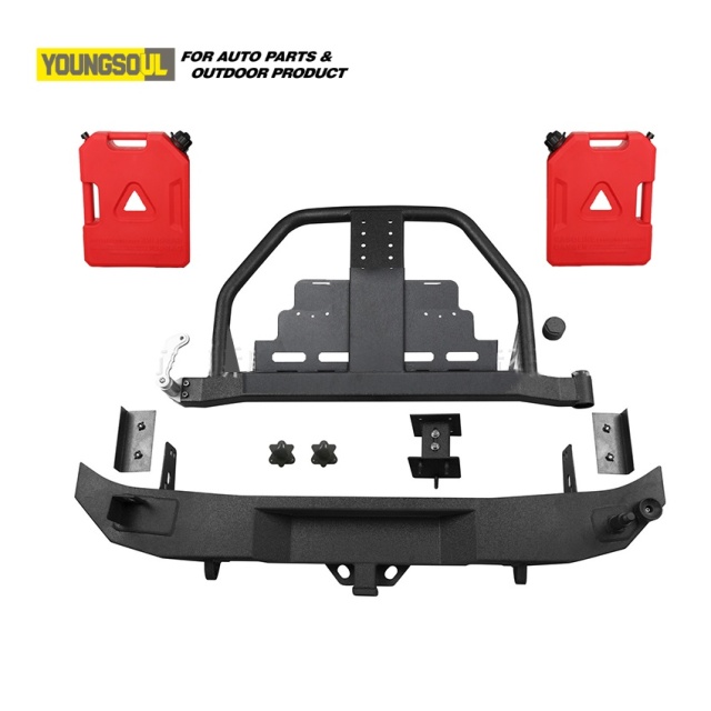 Offroad Truck Modify Accessories Rear Bumper Bull Bar with Brackets for Jeep Wrangler