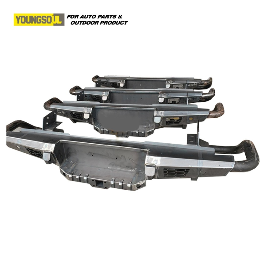 Factory Made 4X4 Offroad Truck Accessories Rear Bumper Guard Steel Bull Bar for Ranger T6 T7 T8