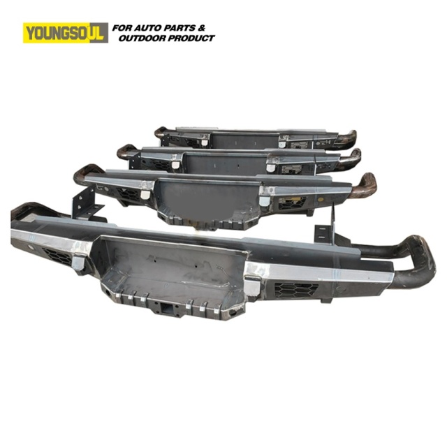 Factory Made 4X4 Offroad Truck Accessories Rear Bumper Guard Steel Bull Bar for Ranger T6 T7 T8