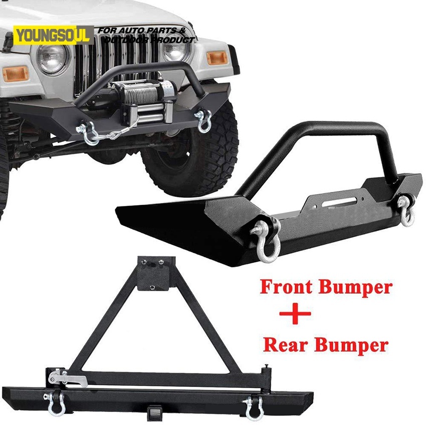 Pickup Truck Car 4X4 Accessories Rear Bumper Rear Bullbar Bull Bar for Jeep Wrangler Jk Jl