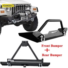 Pickup Truck Car 4X4 Accessories Rear Bumper Rear Bullbar Bull Bar for Jeep Wrangler Jk Jl