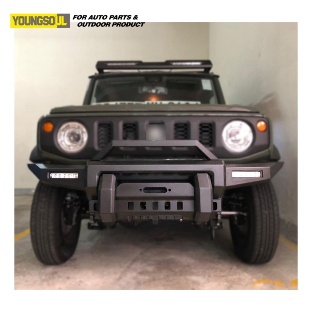 Auto 4X4 Steel Bull Bar Front Bumper Spare parts for Suzuki Jimmy Jb43 Universal Offroad Auto Parts.