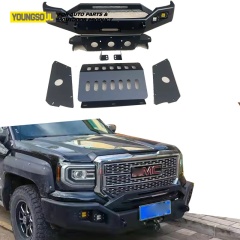Youngsoul Offroad Pickup Truck Car Accessories Black Front Bumper Bull Bar for Gmc Sierra Steel Bullbar Bumper