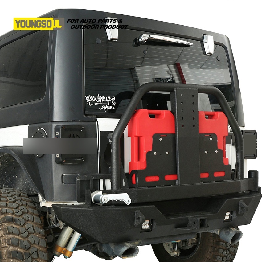 Offroad Truck Modify Accessories Rear Bumper Bull Bar with Brackets for Jeep Wrangler