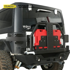Offroad Truck Modify Accessories Rear Bumper Bull Bar with Brackets for Jeep Wrangler