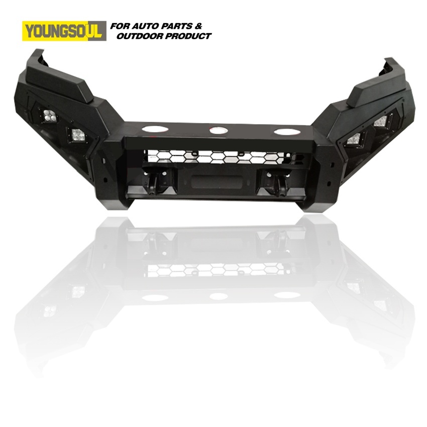 Youngsoul 4X4 Pickup Car Offload Accessories Black Steel Front Bumper Bull Bar for Toyota Hilux Revo Vigo Rocco