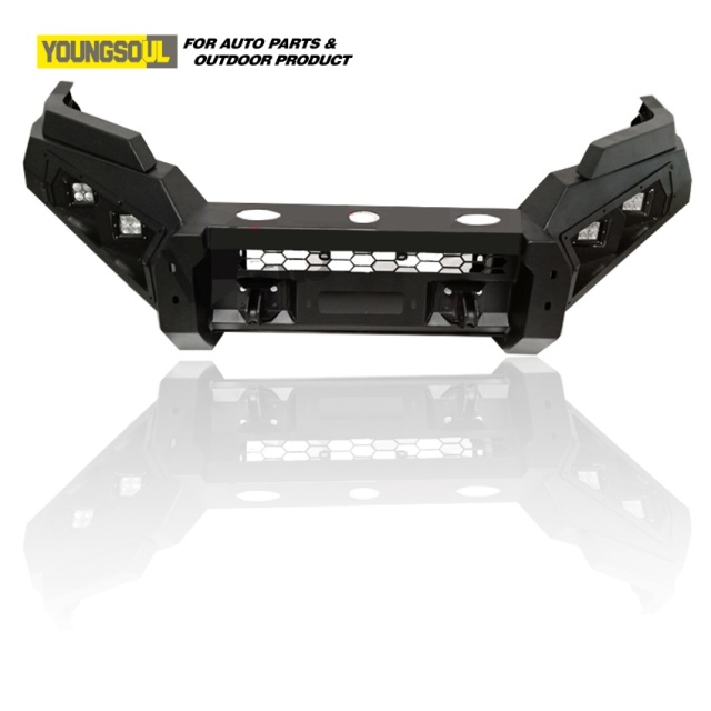 Youngsoul 4X4 Pickup Car Offload Accessories Black Steel Front Bumper Bull Bar for Toyota Hilux Revo Vigo Rocco