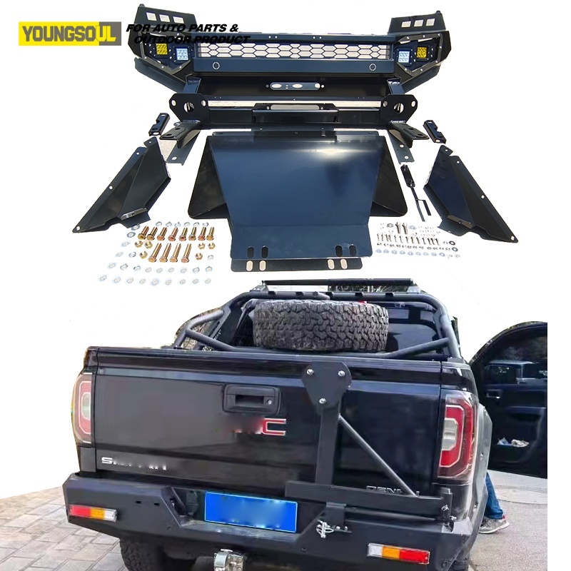 Hot Sale 4X4 Auto Parts Rear Bumper Bull Bar for Gmc Sierra1500