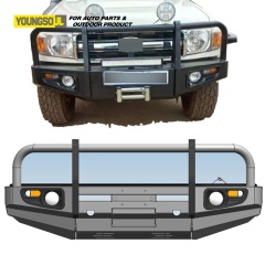 Youngsoul 4X4 Pickup Truck steel Front Bumper Bull Bar for LC76 LC79 LC80 LC100 LC200 LC300 Universal Auto Spare Parts