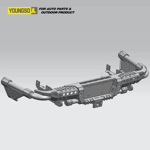 Hot Sale Auto Parts Pickup Rear Bull Bar Truck Bumper for Bt50 Amarok Triton