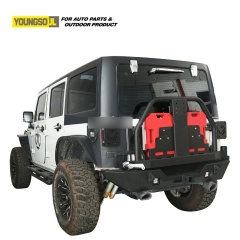 Offroad Truck Modify Accessories Rear Bumper Bull Bar with Brackets for Jeep Wrangler
