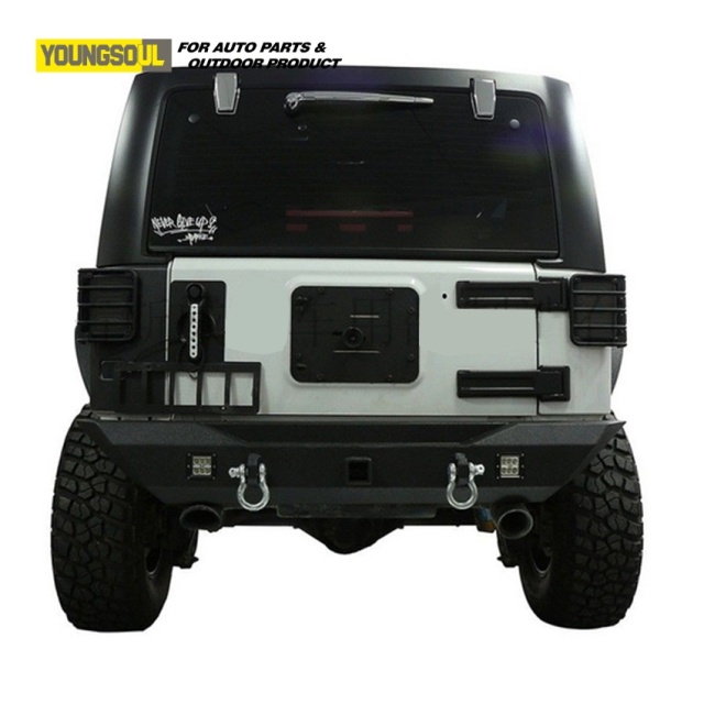 4X4 Accessories Auto Spare Parts Steel Rear Bumper Truck Bull Bar for Jeep Wrangler Jk Jl