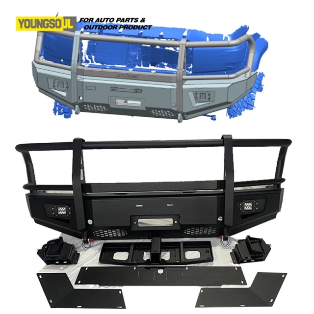 Youngsou Factory Sale Truck Car Auto Spare Parts Front Bumper Nudge Bar Bull Bar for Ranger T6 T7 T8 T9