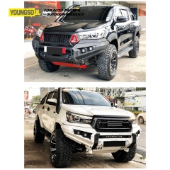 Youngsoul 4X4 Pickup Car Offload Accessories Black Steel Front Bumper Bull Bar for Toyota Hilux Revo Vigo Rocco