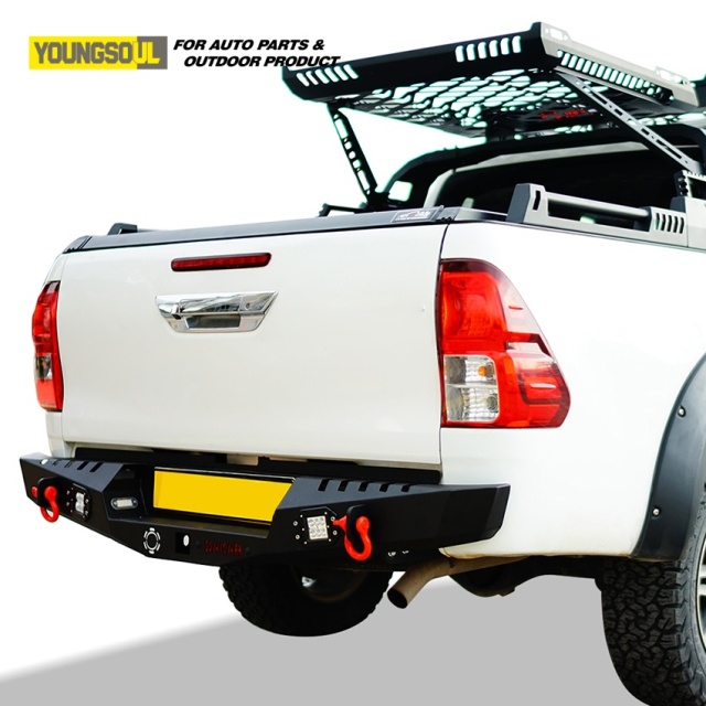 Youngsoul 4X4 Auto Parts Factory Truck Rear Bull Bar Bumper for Hilux Dmax Triton Np300