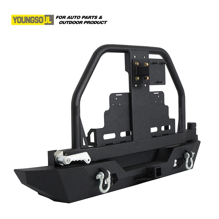 Offroad Truck Modify Accessories Rear Bumper Bull Bar with Brackets for Jeep Wrangler