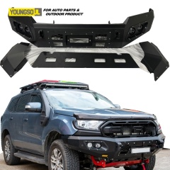 with Skid Plate Winch 4X4 Offroad Car Front Bull Bar Bumper Guard Auto Accessories for Isuzu Dmax Ford Ranger T8 T9