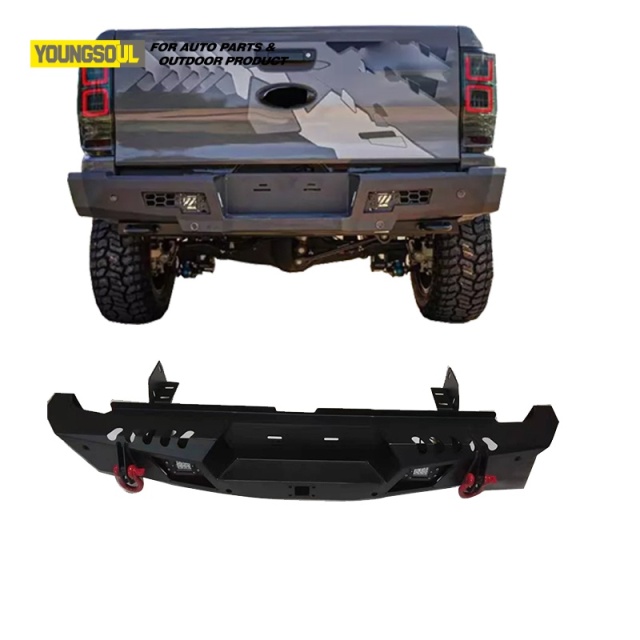 OEM Design Rear Bumper Bull Bar Car Rear Bumper Protector Guard Steel Rear Bull Bar for Hilux Revo Rocco Vigo Dmax