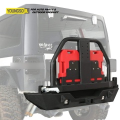 Offroad Truck Modify Accessories Rear Bumper Bull Bar with Brackets for Jeep Wrangler