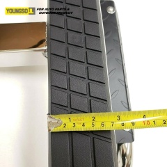 OEM ODM Car Exterior Accessories Universal Stainless Steel Rear Step Bumper Bar with Lights for Hilux Revo Pajero