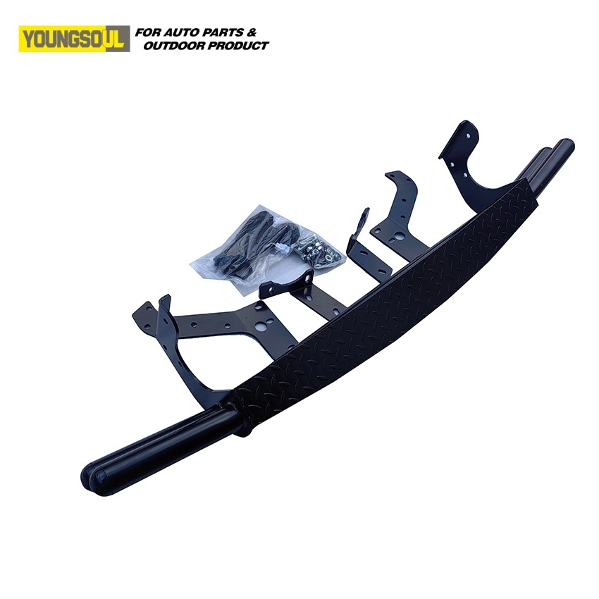 Auto Truck Rear Bumper Step Protector Black Steel Rear Bumper Bar for Hiace Auto Spare Accessories