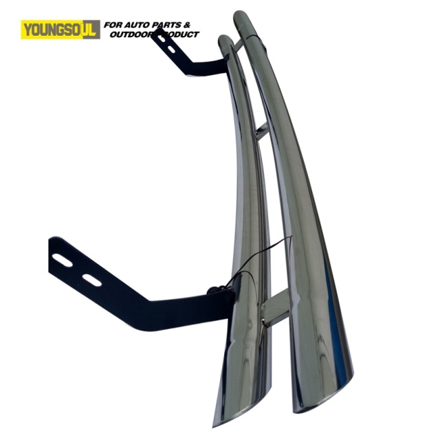 High Quality Car Accessories Universal 4X4 Stainless Steel Rear Bumper Guard Rear Skid Bumper Bar for Hilux Vigo
