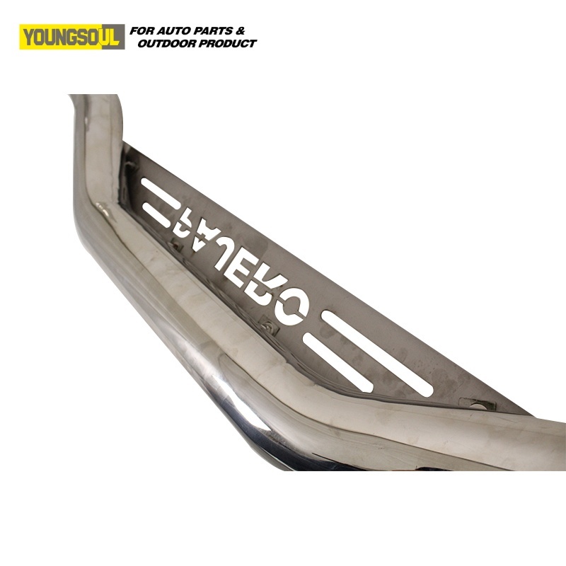Youngsoul Truck Bumper Rear Step Bumper Body Kit Stainless Steel Nudge Bar Car Bumper Fit Pajero
