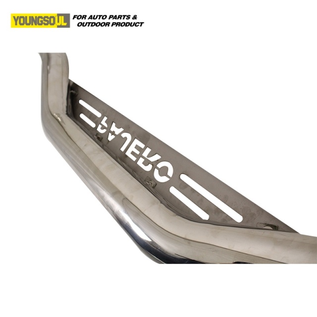 Youngsoul Truck Bumper Rear Step Bumper Body Kit Stainless Steel Nudge Bar Car Bumper Fit Pajero