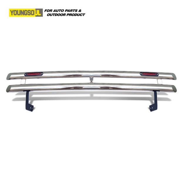 High Quality Car Accessories Universal 4X4 Stainless Steel Rear Bumper Guard Rear Skid Bumper Bar for Hilux Vigo