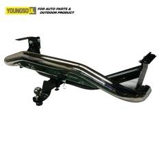 Youngsoul Truck Bumper Rear Step Bumper Body Kit Stainless Steel Nudge Bar Car Bumper Fit Pajero