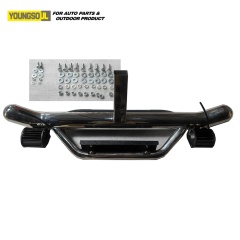 OEM ODM Car Exterior Accessories Universal Stainless Steel Rear Step Bumper Bar with Lights for Hilux Revo Pajero