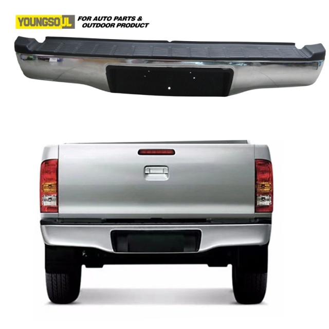 4X4 Plastic Rear Bumper Accessories Offroad Rear Guard Bumper Fit for Hilux Revo Vigo