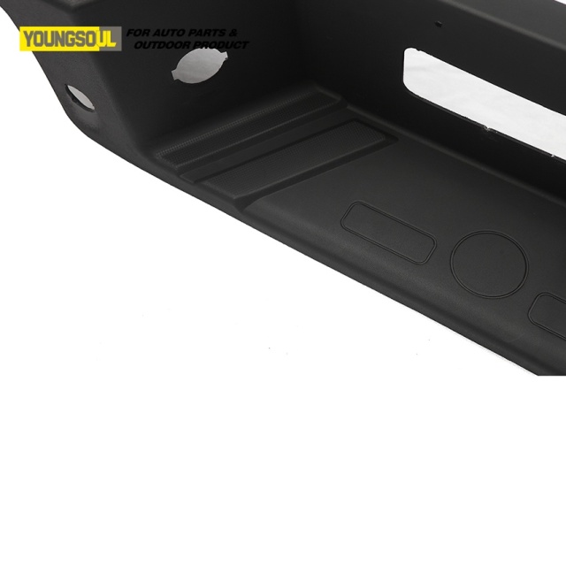 Rear Back Bumper Black/Silver Style Electroplate Rear Bumper Fit for F150