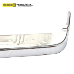 Rear Back Bumper Black/Silver Style Electroplate Rear Bumper Fit for F150