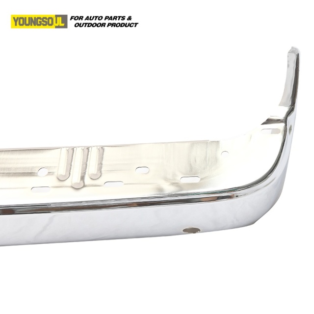 Rear Back Bumper Black/Silver Style Electroplate Rear Bumper Fit for F150