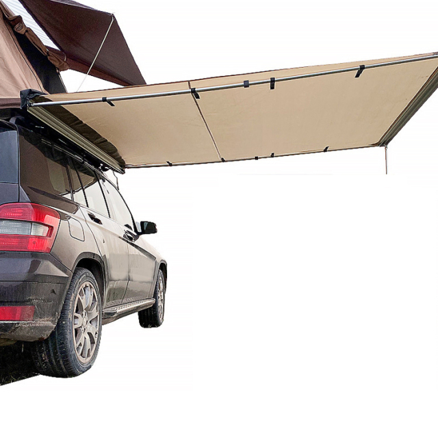 Aluminium Pop up Rooftop Tent Hard Shell Camping SUV Jeep Truck Car Waterproof Roof Side Tent with Ladder