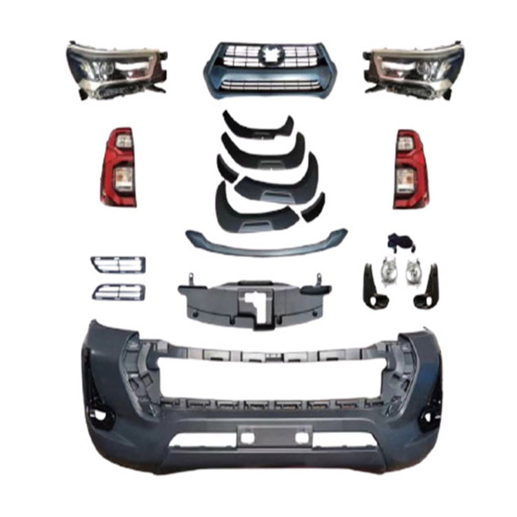 Auto Spare Parts Bodykits Revo Rocco Car Front Bumper Grille Accessories for Toyota Hilux Gr Sport Body Kit