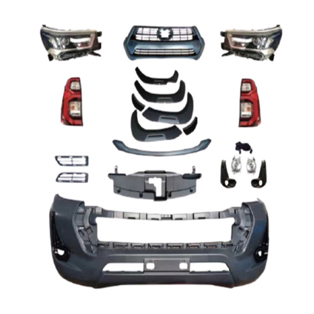 Auto Spare Parts Bodykits Revo Rocco Car Front Bumper Grille Accessories for Toyota Hilux Gr Sport Body Kit