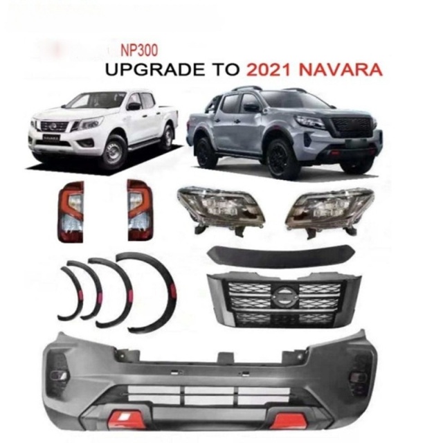 Perfect Fitment Car Accessories Front Bumpers Bodykit for Np300 Auto Spare Parts with Headlight