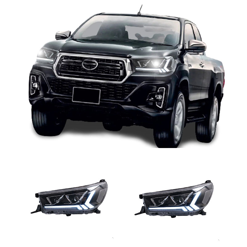 Wholesale Auto Spare Parts New 12V LED Car Light Headlights for Hilux Revo Rocco Headlights Auto Car LED Lights